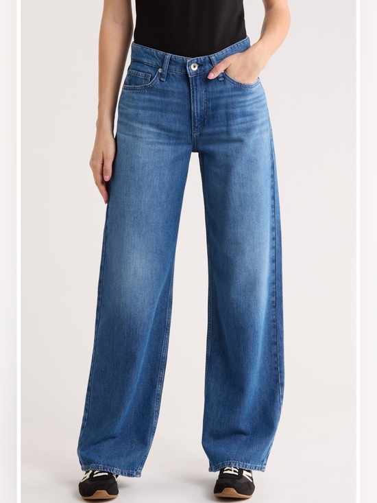 rag & bone Denim - NWT Rag & Bone Lori Low Rise Wide Leg Full Length Jeans in Massie Wash Size 28